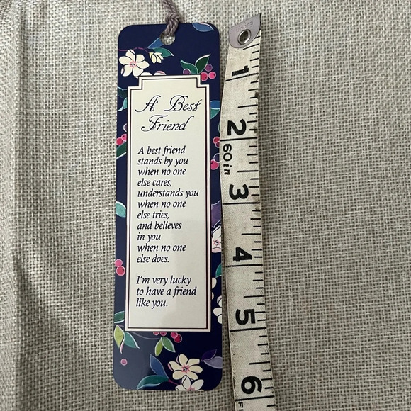 NEW A Best Friend Bookmark Friendship Gift Reader Present Stocking Stuffer - Picture 3 of 3